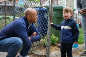 Wes Moore Instagram - Made a new friend in Baltimore today!