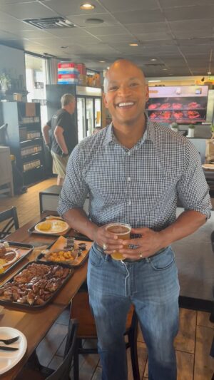 Wes Moore Instagram - Curds, Spotted Cow, @BeefButterBBQ, and telling Wisconsins why they should vote for @JoeBiden—doesn’t get much better than this!