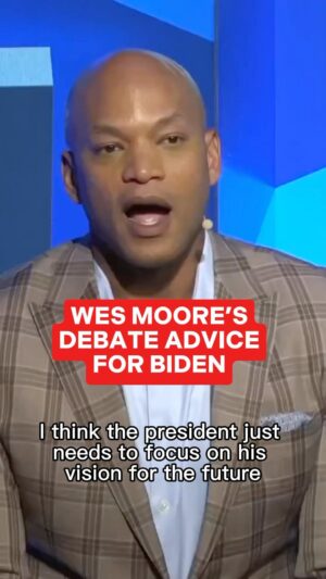 Wes Moore Instagram - Wes Moore’s debate advice to Biden - don’t try to counter every Trump lie.