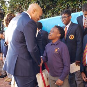 Wes Moore Instagram - Looking back on Inauguration Day one of the highlights was meeting these remarkable young men from @Boys2college. I told them to remember that there is never a room they don’t belong in. 

It was an absolute joy to meet you all and thank you for the beautiful gift.