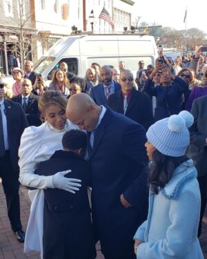 Wes Moore Instagram - We begin our walk to government house to start Maryland's next chapter.