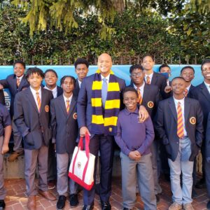 Wes Moore Instagram - Looking back on Inauguration Day one of the highlights was meeting these remarkable young men from @Boys2college. I told them to remember that there is never a room they don’t belong in. 

It was an absolute joy to meet you all and thank you for the beautiful gift.