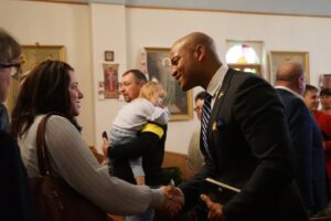 Wes Moore Instagram - It was my joy to join friends in the Ukrainian community today at Saint Michael’s Ukrainian Orthodox Church in Baltimore for the start of their Christmas celebrations.

I will always be a partner and ally to the Ukrainian community.