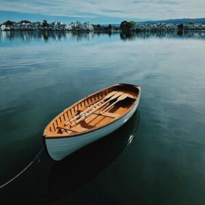 Wesley Chan Instagram - It’s done. My dad started building this row boat at the start of the pandemic. In his tiny garage, he made it completely by hand and completely from scratch. This is the first time it went on water. And as I look at it and reflect, I feel torn with this thought:

Is it enough to simply make something?

Why must it be beautiful— What must it carry—How far must it go— Who must see it— to be at least acknowledged, and at best, honored? There is so much I love and hate about what this thing represents.

Hate is a strong word. As is Love. Both of which are islands I find myself floating between in this boat that was not made from my hands, but from my blood.