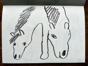 Wilfrid Wood Instagram - Horses are the best and worst things to draw