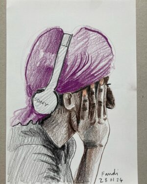 Wilfrid Wood Instagram - Regulars at Southbank drawing @opendrawing.ldn