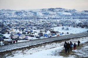 Will Estes Instagram - Today was a much needed victory for the Indigenous People at Standing Rock. Photo: David Goldman/AP