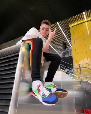 Will Lenney Instagram - Not only do these stunning trainers match the merch I am now hitting top speeds of 27mph on my way down to Tesco. Rapid! 
Paid partnership with @PUMA
Available February 22nd at @FootlockerEU, #rider