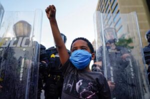 Will Tudor Instagram - I find this photo incredibly powerful (Photo credit: Elijah Nouvelage). I tend not to post that much but I will say this. I stand with all my black brothers and sisters. With all the communities who are in pain right now. This HAS to stop. I pray for the day when anyone, no matter their colour or creed can walk down the street and KNOW that they have the same rights as anyone else, the same freedoms, and, most importantly, know they are SAFE and PROTECTED. That they will be treated with the same respect and dignity that every human being deserves. 
I know that me, an imperfect human, posting on this imperfect platform maybe doesn’t mean much - but I do believe that, having seen the outpouring of grief and love and anger on here, we can help show those who are hurting right now that we are with them. That we care. That we will do whatever we can to help and to change the world for the better. 
Apologies for the inelegance of the above, but know this: #blacklivesmatter and let us hope that real change is coming.