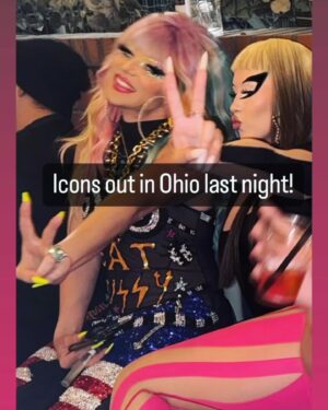 Willam Belli Instagram - putting the high in Ohio with @jaycieoday 🌈 @axisnightclub
