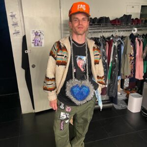 Willam Belli Instagram - Thankful for @lockwood51la this and every year. go pick up these pants, or this shirt with 19 year old me on it or this hat and support LGBTQIA  brands! i’m also wearing their drawers, bag & socks in this but u can’t see that unless u go to my FonlyOans. ✌️ my necklace is by Kay Jewelers courtesy @titaniquemusical