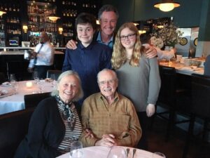 William Daniels Instagram - Still get wined and dined on my birthday after 90 years!