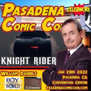 William Daniels Instagram - Any excuse to hang with my wife, Bonnie! Hoping to catch you all at the @pasadenacomiccon this weekend ☀️