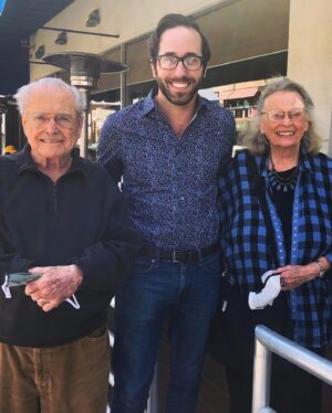 William Daniels Instagram - Thanks to the vaccine I’ve been reunited with old friends AND old haunts! Oh how I missed my pastrami on rye.