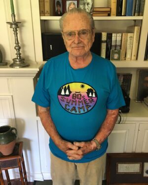 William Daniels Instagram - Got this bright T-shirt in the mail from 80s Summer Camp - a camp in Alberta, Canada promoting positivity and mental health. Who here on this app was even around in the 80s?!