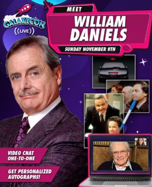 William Daniels Instagram - The world is looking a little different right now, but I’m grateful to stay connected with everyone safely (and in my pajamas!). Link in my bio to sign up and set a one on one date on Nov. 8th with GalaxyCon!