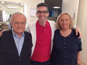 William Daniels Instagram - Yesterday on KCAL with the fantastic Phil Berman! Grateful for my wife for always making me look good 😊