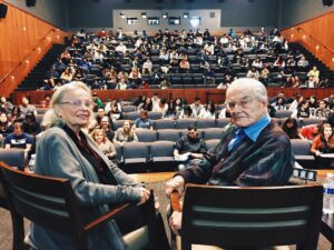 William Daniels Instagram - Bonnie and I answered questions at UCSB last week and had a great time with all the students! Was happy to return to the college classroom with my college sweetheart!