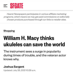 William H. Macy Instagram - To check out my new interview about ukuleles, click the link in my bio or go to SFgate.com and search William H. Macy. It’ll be the first article to pop up!