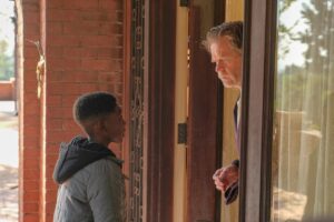 William H. Macy Instagram - Pictures 1 & 2: Christian and I at the “mansion.” It’s always a blast acting with Christian! Pictures 3 & 4: Frank rushing back to the Gallagher house. Frank loves that house. Come to think of it, so do I. Shameless Season 10 finale this Sunday!