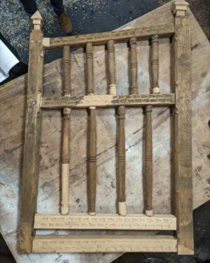 William Kirk Instagram - Once owned by Roald Dahl, this large gate would have been perfect for The BFG himself. It came into the Repair Shop in a damp, green pile and left back on it's hinges 🏡

.
.

#therepairshop #bbc #roalddahl