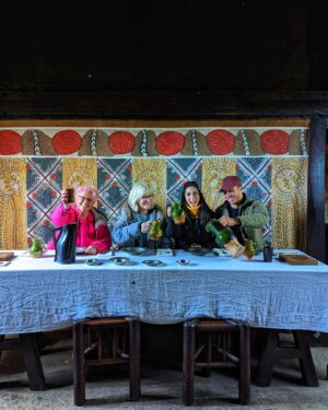 William Kirk Instagram - Here's @theteddybearladies and myself welcoming my friend and The Repair Shop's new paper conservator @angelina_bak in true @wealddownmuseum style. You can find her recent episode on BBC iPlayer 📺

.
.
.

#therepairshop #thewealdanddownlandmuseum 
#paperconservation