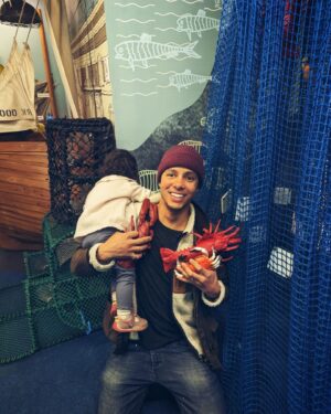 William Kirk Instagram - Pleased with my catch of the day at the  @royalmuseumsgreenwich. She weighs a ton and will hopefully fetch a good price at market 🐟

.
.
.

#nationalmaritimemuseum #ahoy #catchoftheday