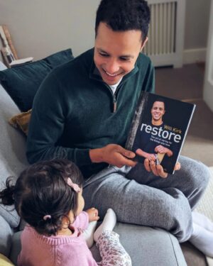 William Kirk Instagram - The best Father’s Day present arrived through my letterbox this weekend 🎉 It's the first copy of my new book, RESTORE. It's out on 18th July, but available to preorder from Waterstones and Amazon now. More information can be found in the link in my bio 📖