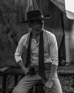William Moseley Instagram - #davycrockett #savagelands #behindthescenes #moretocome photographer @kanakanate - directed/written by @ederekp - produced by @mmailer - cinematography by  @jameskingversion