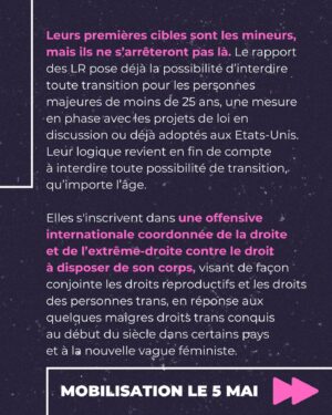 Winona Guyon Instagram - 🚨 je ferai bientôt une vidéo en LSF pour les personnes sourdes qui ne sont pas au courant de cette situation. 🚨
.
Trouve la mobilisation de ce weekend dans ta ville :
Ales : Devant Cratère, 15h
Amiens : lundi 6 mai, 18h, face au tribunal
Angers: place du ralliement, 11h
Aubenas : l’Agora, Place du Champs de Mars, La Poste, 16h
Ajaccio, Corse: devant la préfecture, 10h
Angoulême : place Francis Louvel, 14h
Bayonne : Place de la liberté, 12h
Blois : place de la Résistance, 15h
Besançon : Place Pasteur, 14h
Bordeaux: Hôtel de ville, 14h
Bourges : 15h, place André Malraux
Brest: place de la liberté, 17h
Bruxelles : place de l’Albertine, 15h
Caen: Tour Leroy, 13h
Chambéry : place de Genève, 14h
Clermont-Ferrand: place de Jaude, 14h
Dijon: place Darcy, 16h
Grenoble : Place Félix, 17h
Havre : Hôtel de ville, 15h
La Rochelle : quai du Carénage, 15h
Le Mans: place de la République, 17h30
Lens: 18h, place de la Mairie
Liège : en préparation
Lille : Place Vanhoenacker, 16h
Lorient : Place Glotin, 15h
Lyon: un cortège dans la marche lesbienne, 15h, place Louis Pradel
Marseille : Vieux port, 11h
Metz: Tribunal de Metz, 17h
Montpellier: place de Comédie, 15h
Nancy : place Simone Veil, 15h
Nantes : marche, Grue Jaunes sur l’ile, 14h
Nice : place Garibaldi,
Nîmes: devant la Maison carrée, 14h
Niort : Place de la Brèche, 15h
Orleans : Place de la République, 15h
Paris: République, 14h
Pau : préfecture de Pau, 16h
Poitiers: place du Maréchal Leclerc, 14h
Quimper: Place Saint Corentin, 18h
Rennes: 4 mai, 18h, République. 
Saint-Etienne : Place du Peuple, 15h
Saint-Denis, la Réunion : au Barachois, près de la Grande fontaine, 13h
Saint-Quentin dans l’Aisne : place de l’hôtel de ville, 15h
Saint Omer : 12 rue des Epeers, 16h
Strasbourg : 4 mai, Place kléber, 17h
Toulouse : Jean jaurès, 13h
Tours: place Jean Jaurès, 15h