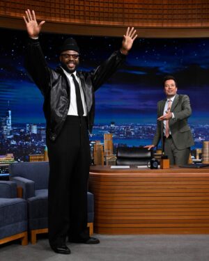 Winston Duke Instagram - TONIGHT: @winstoncduke stops by to talk @thefallguymovie! #FallonTonight 

📷 @toddowyoung