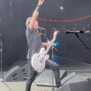Wolfgang Van Halen Instagram - Pulled a prank on the @welcometorockville crowd with Dave and the Foos last night. Good times. Stoked to rock some shows with them this summer! 🙌

📸: @patrickbertinelli