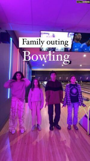 Wyatt Bennett Instagram - Someone is CRAZY good at bowling! 
Who do you think won!