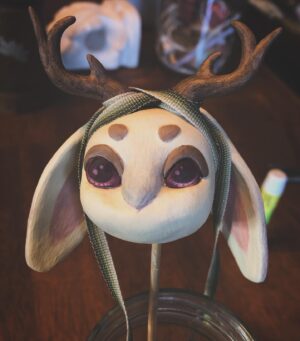 Xaria Dotson Instagram - 🌟 Assembly of a handmade doll! I’ve never made anything like this before but figured I’d try. I love how she turned out! She now sits as a guardian of my bookcase since she’s incredibly fragile. (Getting her damn ears to stay glued to her noggin was a nightmare.) I may continue to fix/add things over time but I’d say she’s done for the most part. What do ya think??

(I think in the third slide she looks like a rotisserie chicken…🍗 )

🌟 Also, bonus: A paopu fruit plush I made as well! If you know me then you know I was obsessed (to an unhealthy level) with the Kingdom Hearts games growing up, so of course I had to indulge. 🏝️ ♥️ 

What should I try to make next? 👀 🎨 🧸 
.
.
.
#crafting #handmade #doll #rabbit #bunny #cute #plush #plushies #sewing #painting #figurine #dnd #oc