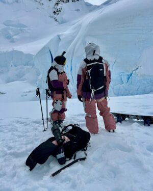 Xavier de le Rue Instagram - Last day on the northern part of the Antarctic peninsula. We are headed more south now. We are starting to see the bad weather but it is quite ok to ride especially that close to the ocean with the contrast it provides. 
@thenorthface