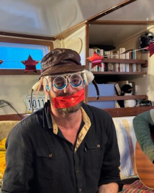 Xavier de le Rue Instagram - Finishing on a high, such an amazing trip!
Happy 18th birthday @mila.delerue, just before heading to the drake passage with 5 days of heavy metal sailing (which translate for me as lying down and picking for that whole time)
Pretty cool@place to celebrate the entering of adult life.
Super stoker to revisit the captain face with Victor. 
Time to puke now… patience is a virtue they say…
@thenorthface 
#neverstopexploring