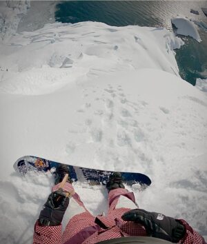 Xavier de le Rue Instagram - We have been down here in Antarctica for almost 3 weeks now and it’s nice to have a better understanding of of the terrain, the snow and to get a better feeling in the board as well.
We have had a lot of different conditions and most of the runs here are Uber steep considering how much the snow sticks to vertical walls.

@thenorthface 
#goprolineofthewinter