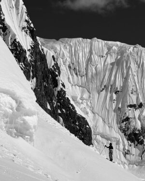 Xavier de le Rue Instagram - It looks like we may have found the zone… 
We can feel now that the season is changing fast. The sun is getting so strong and quite necessary to turn the snow rideable. Down here the snow works in a very different way from what we are used in our mountains.

@thenorthface