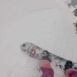 Xavier de le Rue Instagram - Snow had been tricking us a few times here. That couloir felt fine going up but once again got tricked by the steepness and didn’t wait enough for the snow to soften up as it does weirdly here.It seems that we have found the dream zone now.  We are sitting around waiting for the good window and playing around on icebergs.

@thenorthface
@deeluxeboots