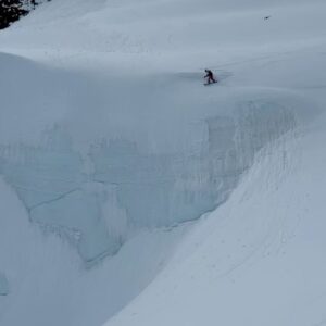 Xavier de le Rue Instagram - Last day on the northern part of the Antarctic peninsula. We are headed more south now. We are starting to see the bad weather but it is quite ok to ride especially that close to the ocean with the contrast it provides. 
@thenorthface