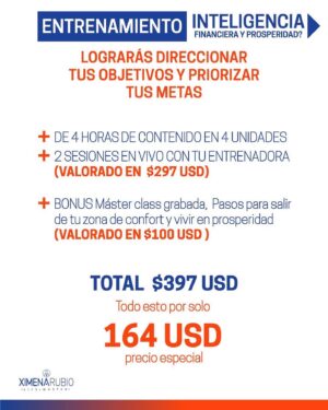 Ximena Rubio Instagram - INTELIGENCIA FINANCIERA Y PROSPERIDAD 
PARA QUE VIVAS EN LIBERTAD Y CON CALIDAD DE VIDA !!!

Tus problemas de dinero NO se resuelven con dinero, 💸💸💸
Los resuelves con educación financiera !!! 💵💵💵

👆🏻SEGUNDO Y ÚLTIMO ENTRENAMIENTO DEL AÑO !!! 🏃🏻‍♀️ 🏃🏻‍♂️ 

Link arriba en mi biografía y en mis historias
 también puedes comunicarte para atención personalizada al 📲 
 57 322 720 4017