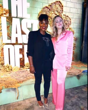 Yaani King Mondschein Instagram - Last night @amondschein and I had the pleasure of going to the premiere of #TheLastOfUsHBO. What a phenomenal show! Wow. I’m beyond honored to have been a part of this remarkable game and this legacy, and so grateful to @druckmann for welcoming me into the family. I had the privilege of playing Riley in the game and now I CANNOT wait to see @stormreid as Riley in the show! I know she is going to blow us all away. And I loved loved seeing you @ashleythejohnson!! 🥰🥰
Ellie and Riley Forever!! 🤍🤍
#TheLastOfUs #LeftBehindDLC #EllieAndRiley 
💄: @jazzemakeup