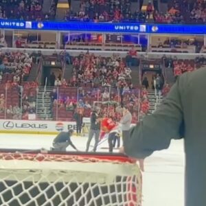 Yair Rodríguez Instagram - Thank you @nhlblackhawks for having me at your game today and giving me the opportunity of hitting the puck even if I was beaten by an 8 year old kid and eaten by @bhawktommyhawk .  It was an amazing experience.  Go Hawks!