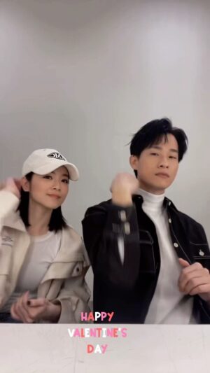 Yan-Ze Lu Instagram - 2/14天道開工日 情人節快樂🫶🏻
挑戰了14次 終於有個稍微像樣的
真是辛苦智瀚了
雖然我還是笑場了