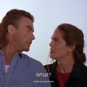 Yancy Butler Instagram - ⠀
HAHAAH What a fun find! “Ladies first” 🫣⠀
⠀
#TheButlerDidIt ⠀
⠀
⠀
#HardTarget #tbt #jcvd #jeanclaudevandamme #lancehenriksen #arnoldvosloo #the90s #90smovies