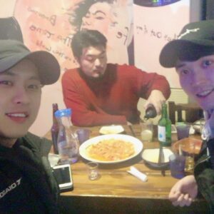 Yang Seung-ho Instagram - 생축 서재 ㅎ #복 #엠블랙 #승호 #동기 #한잔 #훗 #서재형 #이한태 #A 