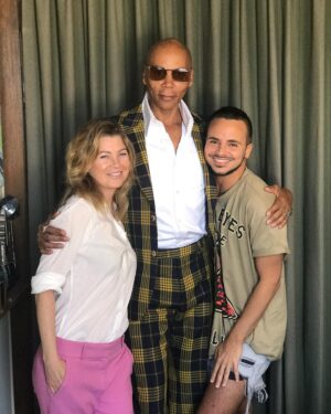 Yanis Marshall Instagram - Happy birthday mother @rupaulofficial ❤️ I love that all 3 of us are 🦂 Miss you @ellenpompeo come to Paris NOW !!!!! 😘