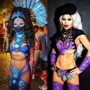 Yara Sofia Instagram - Are you 
#teamKitana or #teamSindel ????
Happy Halloween 🎃 

*

*

*

*

#happyhalloween #echapalante #Vegas #puertoricanprincess #fanfavorite #allstar #dragraceroyalty #dragrace