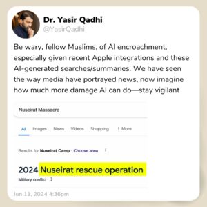 Yasir Qadhi Instagram - Let's approach AI with caution and wisdom, leveraging its strengths while remaining vigilant. Balance is key
