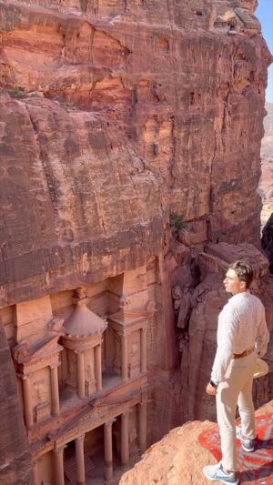 Yevgeniy Malyarchuk Instagram - Lost in the marvels of Petra! 🏜️✨ Standing on history’s edge,and feeling that every stone whispers tales from the events that happened here throughout history!📜🇯🇴 #PetraMagic #WondersOfTheWorld #Jordan #Petra #JordanTravel